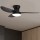 Brilagi - Ventilador de techo LED regulable LED/30W/230V 3000-6500K negro + control remoto
