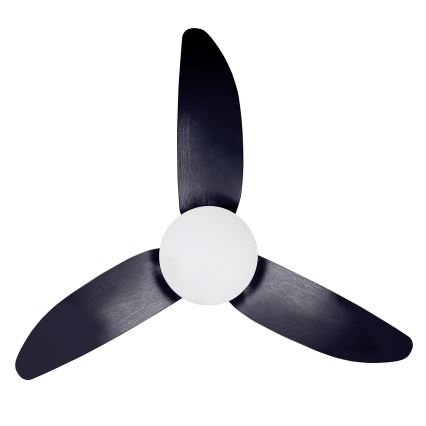 Brilagi - Ventilador de techo LED regulable LED/30W/230V 3000-6500K negro + control remoto