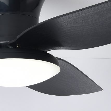 Brilagi - Ventilador de techo LED regulable LED/30W/230V 3000-6500K negro + control remoto