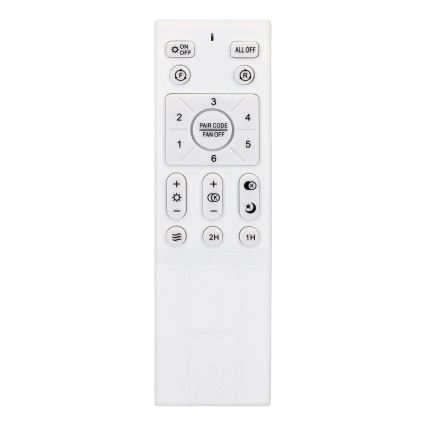 Brilagi - Ventilador de techo LED regulable LED/30W/230V 3000-6500K negro + control remoto