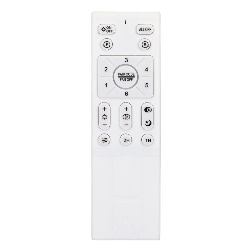 Brilagi - Ventilador de techo LED regulable LED/30W/230V 3000-6500K negro + control remoto