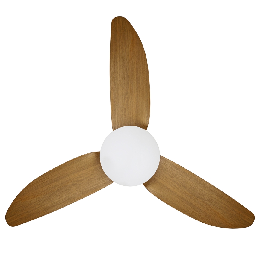 Brilagi - Ventilador de techo LED regulable LED/30W/230V 3000-6500K negro/marrón + control remoto