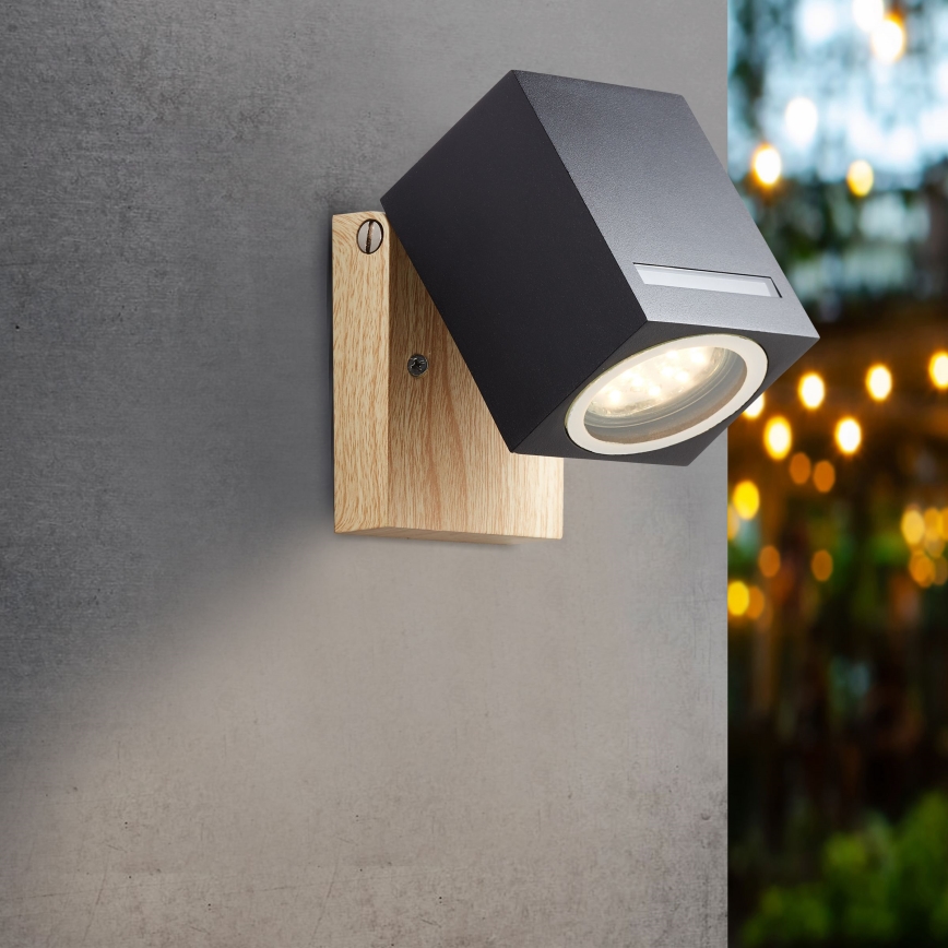 Brilliant - Aplique de exterior GALENI 1xGU10/20W/230V IP44
