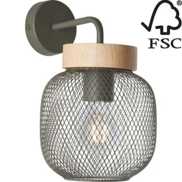 Brilliant - Aplique GIADA 1xE27/40W/230V verde - FSC Certificado