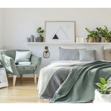 Brilliant - Aplique GIADA 1xE27/40W/230V verde - FSC Certificado