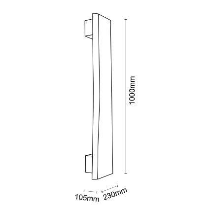 Brilliant - Aplique LED FEINGOLD LED/8,5W/230V pino
