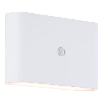 Brilliant - Aplique LED recargable de exterior con sensor XINO LED/3W/5V IP44 blanco