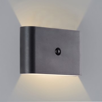 Brilliant - Aplique LED recargable de exterior con sensor XINO LED/3W/5V IP44 negro