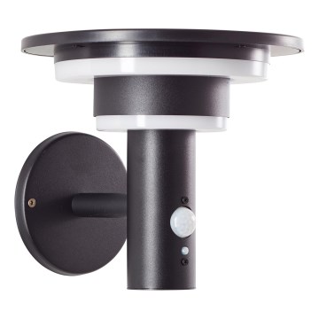 Brilliant - Aplique LED solar con sensor GARVINA LED/3W/3,7V IP44 negro