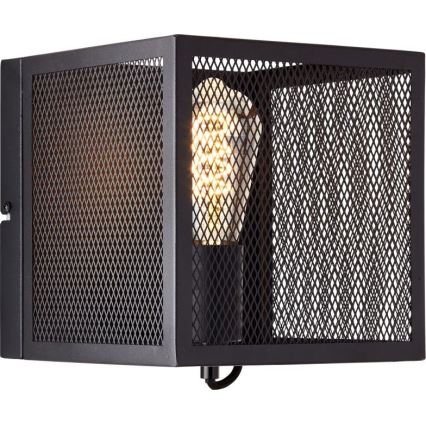 Brilliant - Aplique MAZE 1xE27/40W/230V negro