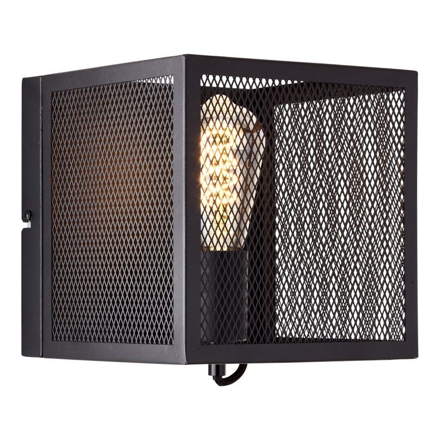Brilliant - Aplique MAZE 1xE27/40W/230V negro