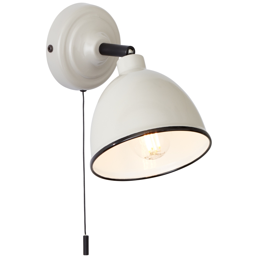 Brilliant - Foco de pared TELIO 1xE14/28W/230V gris
