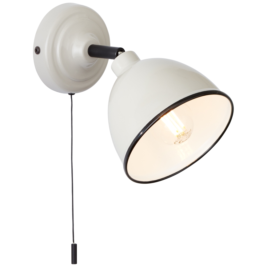 Brilliant - Foco de pared TELIO 1xE14/28W/230V gris