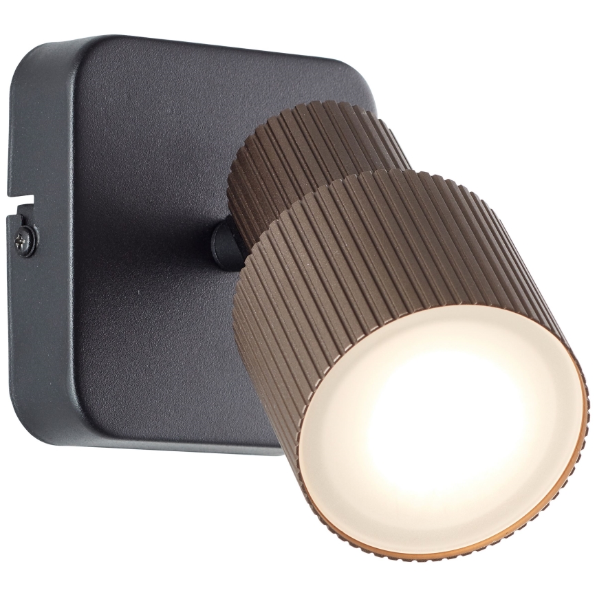 Brilliant - Foco LED de pared CADIZ 1xGU10/5W/230V bronce