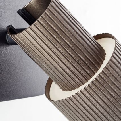 Brilliant - Foco LED de pared CADIZ 1xGU10/5W/230V bronce