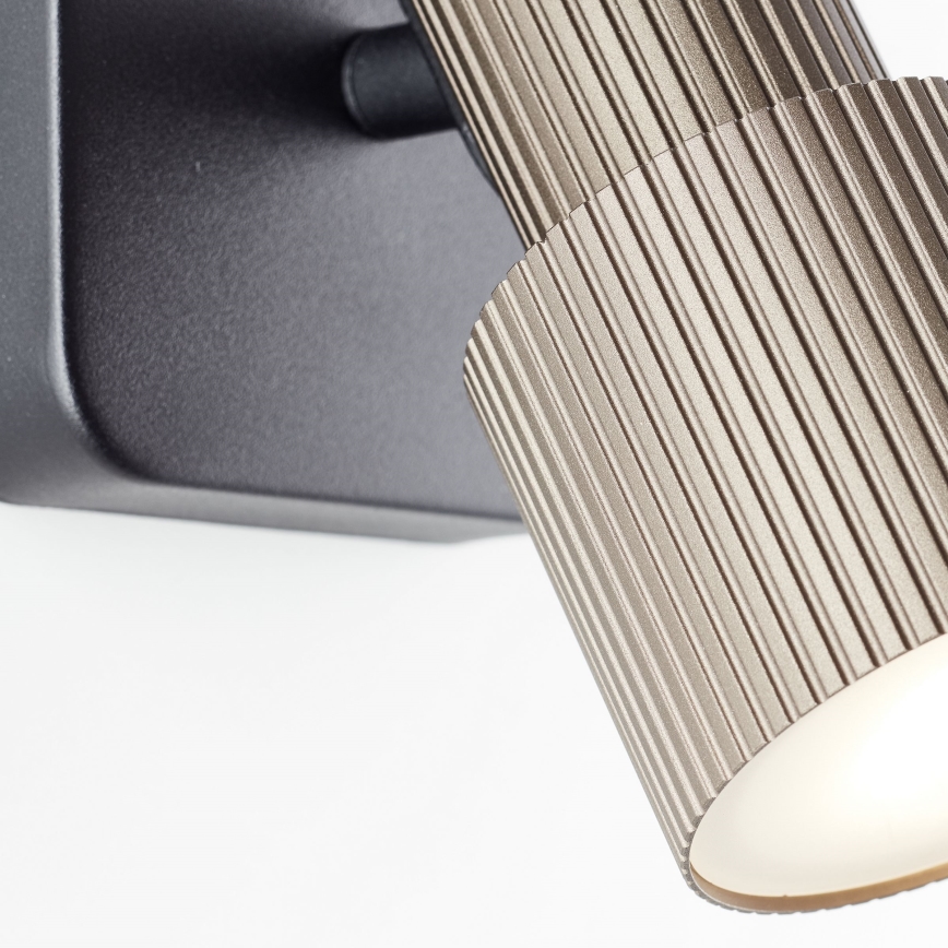 Brilliant - Foco LED de pared CADIZ 1xGU10/5W/230V bronce
