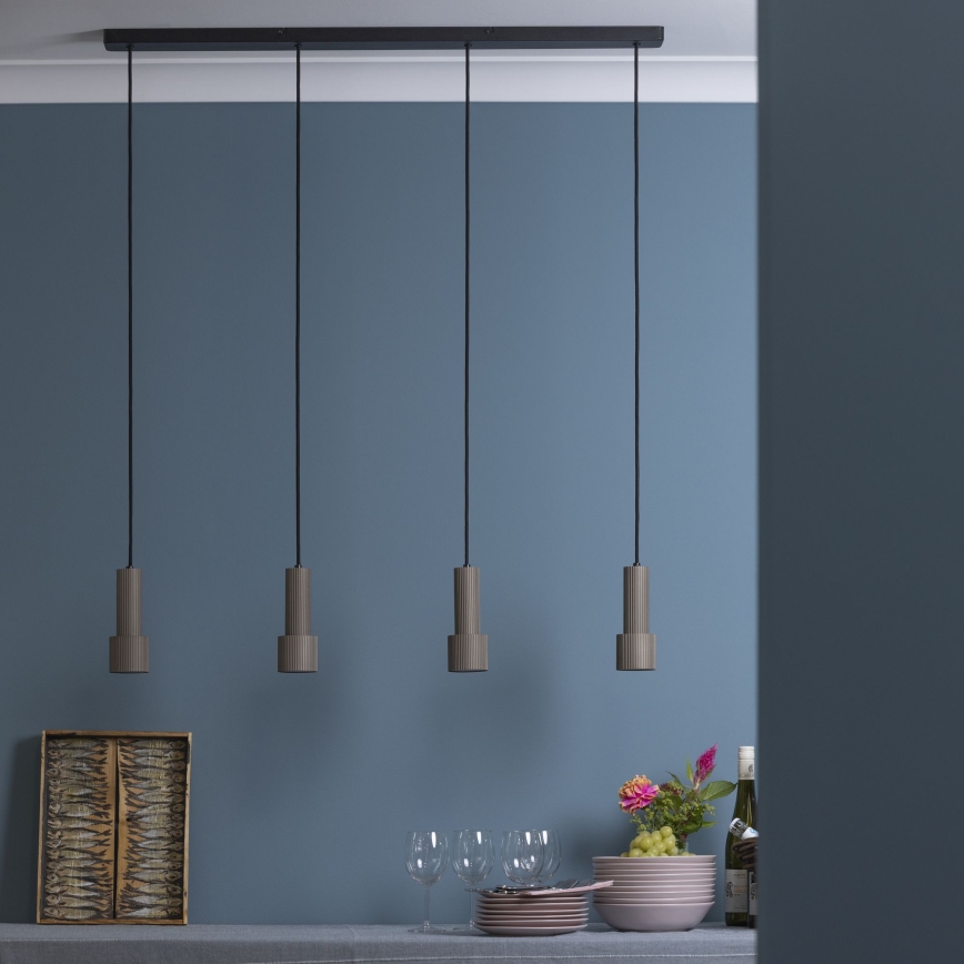 Brilliant - Lámpara colgante CADIZ 4xGU10/10W/230V bronce