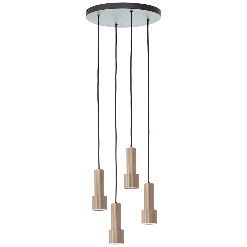 Brilliant - Lámpara colgante CADIZ 4xGU10/10W/230V diá. 35 cm bronce
