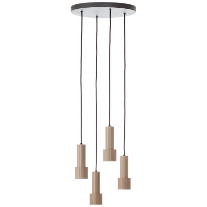 Brilliant - Lámpara colgante CADIZ 4xGU10/10W/230V diá. 35 cm bronce