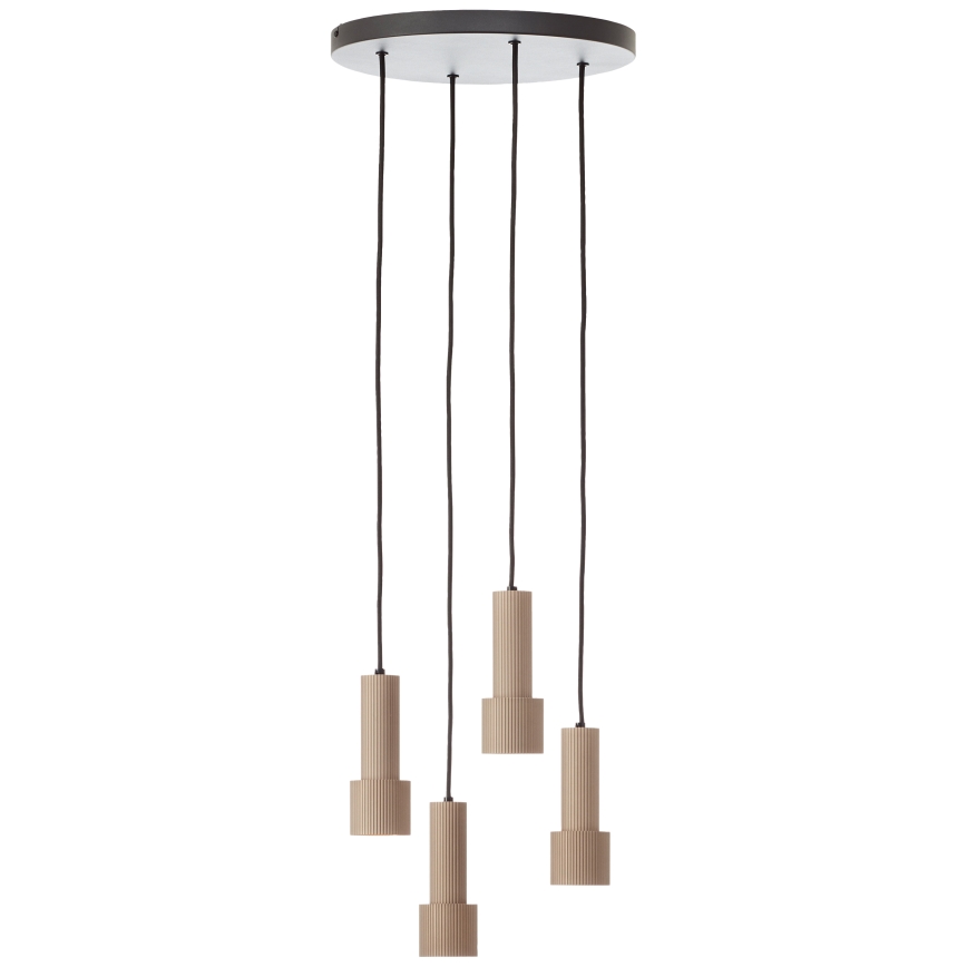 Brilliant - Lámpara colgante CADIZ 4xGU10/10W/230V diá. 35 cm bronce