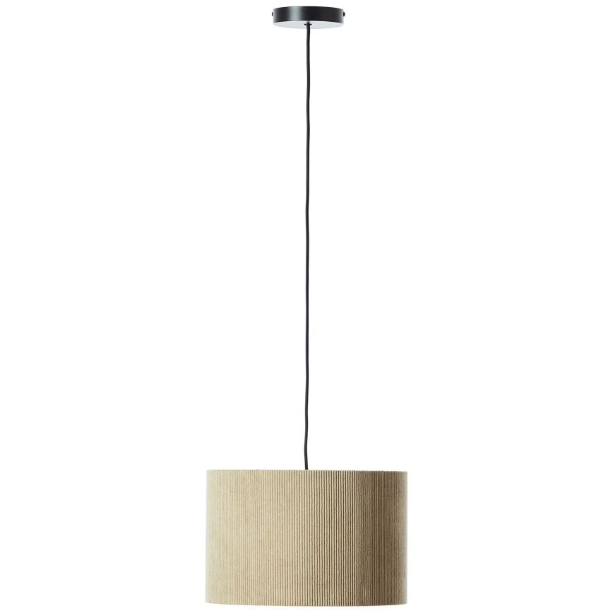 Brilliant - Lámpara colgante TONY 1xE27/20W/230V diá. 35 cm marrón