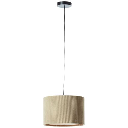 Brilliant - Lámpara colgante TONY 1xE27/20W/230V diá. 35 cm marrón