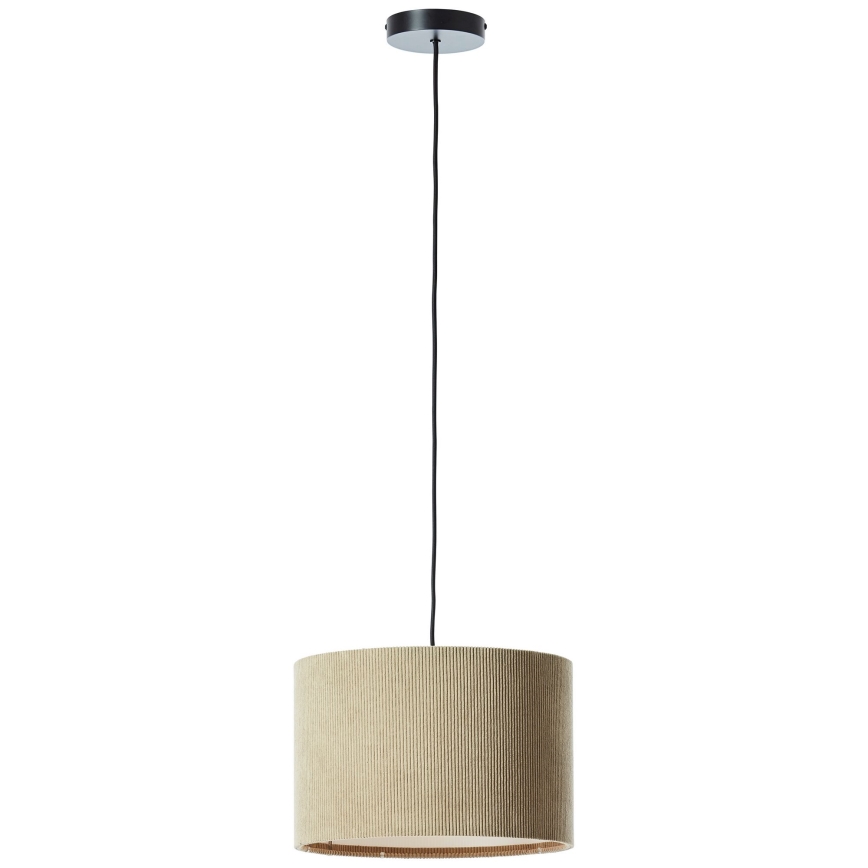 Brilliant - Lámpara colgante TONY 1xE27/20W/230V diá. 35 cm marrón