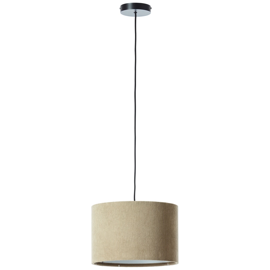 Brilliant - Lámpara colgante TONY 1xE27/20W/230V diá. 35 cm marrón