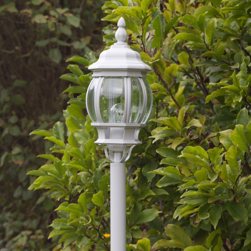 Brilliant - Lámpara de exterior ISTRIA 1xE27/60W/230V 112 cm IP23 blanco