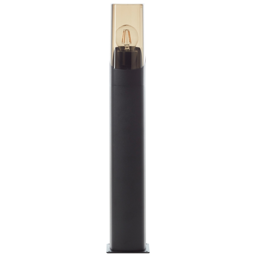 Brilliant - Lámpara de exterior MINOU 1xE27/10W/230V 60 cm IP44 negro/ahumado