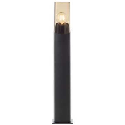 Brilliant - Lámpara de exterior MINOU 1xE27/10W/230V 60 cm IP44 negro/ahumado
