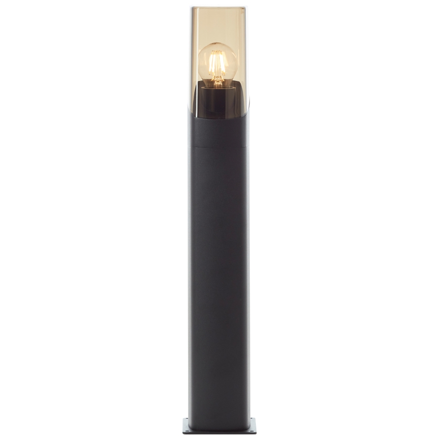 Brilliant - Lámpara de exterior MINOU 1xE27/10W/230V 60 cm IP44 negro/ahumado