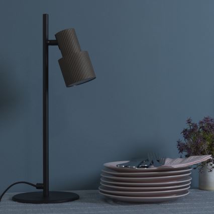 Brilliant - Lámpara de mesa CADIZ 1xGU10/10W/230V bronce