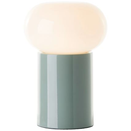 Brilliant - Lámpara de mesa KNUT 1xE27/25W/230V verde/blanco
