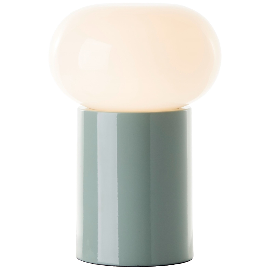 Brilliant - Lámpara de mesa KNUT 1xE27/25W/230V verde/blanco