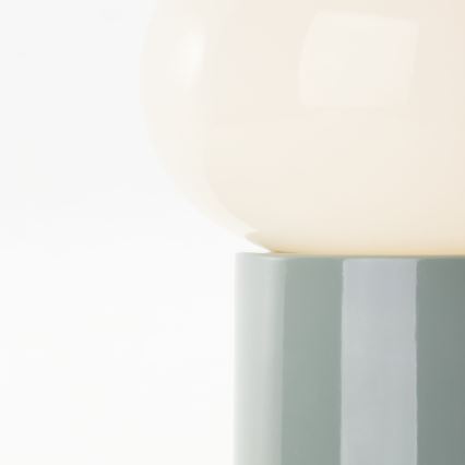 Brilliant - Lámpara de mesa KNUT 1xE27/25W/230V verde/blanco