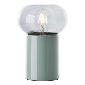 Brilliant - Lámpara de mesa KNUT 1xE27/25W/230V verde/transparente