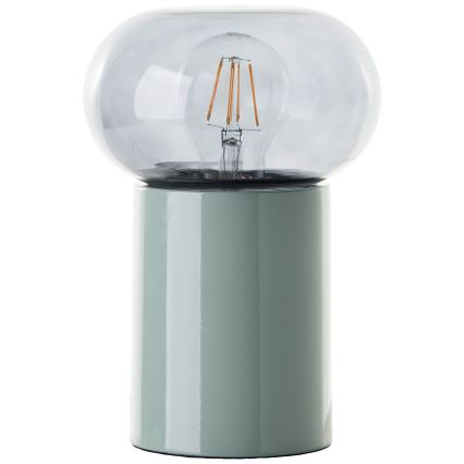 Brilliant - Lámpara de mesa KNUT 1xE27/25W/230V verde/transparente