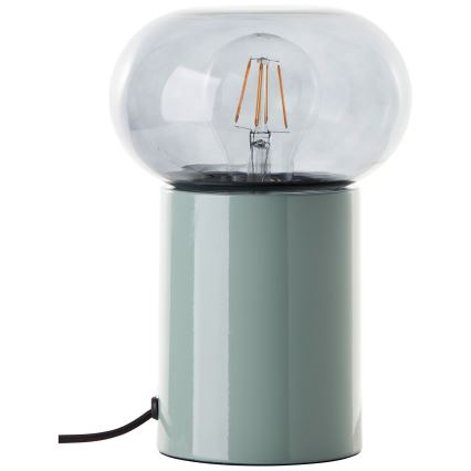 Brilliant - Lámpara de mesa KNUT 1xE27/25W/230V verde/transparente