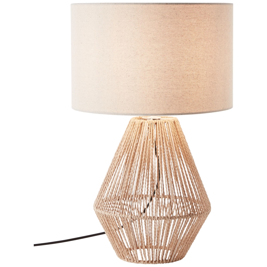 Brilliant - Lámpara de mesa LARAINE 1xE27/42W/230V beige