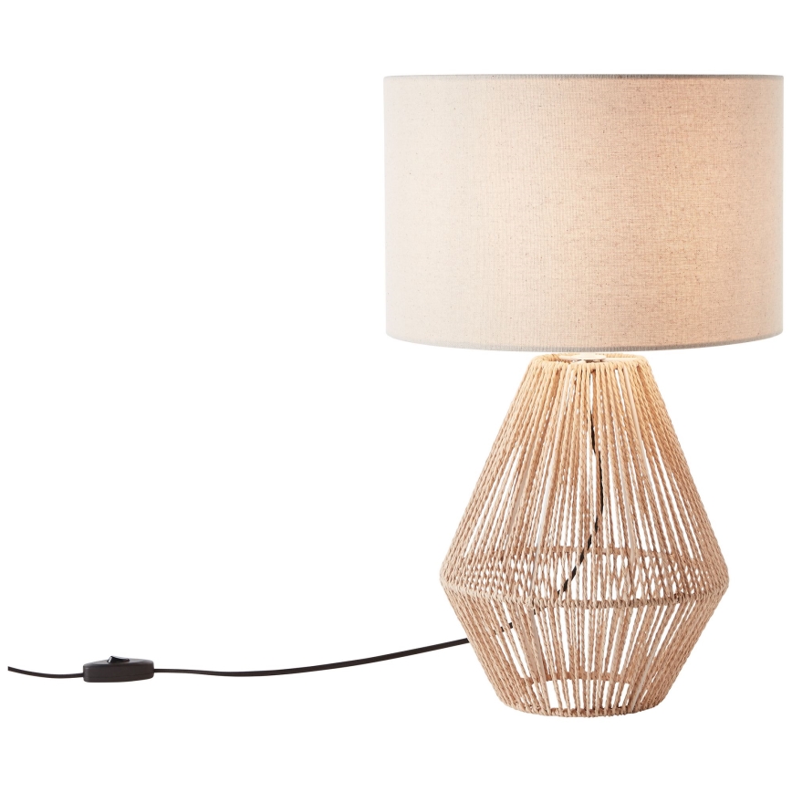 Brilliant - Lámpara de mesa LARAINE 1xE27/42W/230V beige