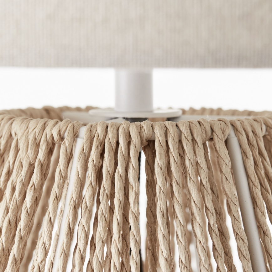 Brilliant - Lámpara de mesa LARAINE 1xE27/42W/230V beige