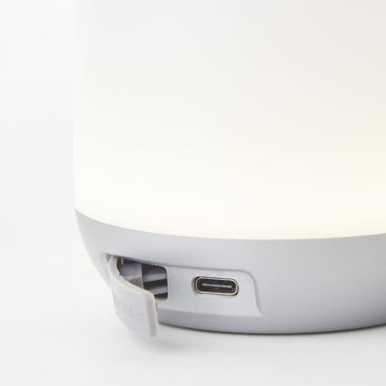 Brilliant - Lámpara de mesa LED regulable de exterior GEMMA LED/1,9W/5V IP44 blanco