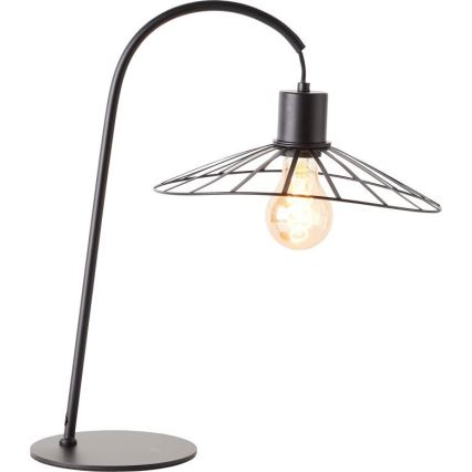 Brilliant - Lámpara de mesa LEIKA 1xE27/52W/230V negro