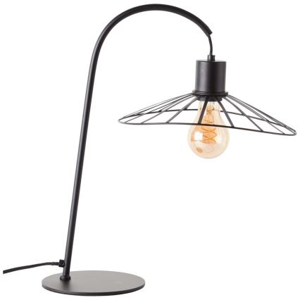 Brilliant - Lámpara de mesa LEIKA 1xE27/52W/230V negro