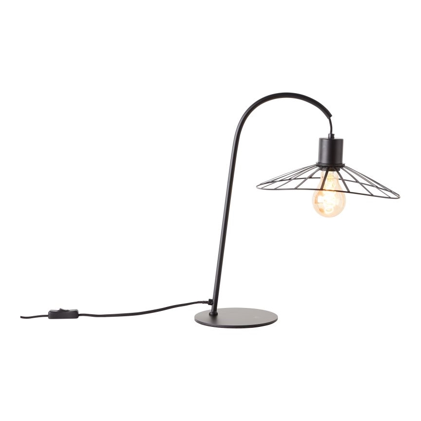 Brilliant - Lámpara de mesa LEIKA 1xE27/52W/230V negro