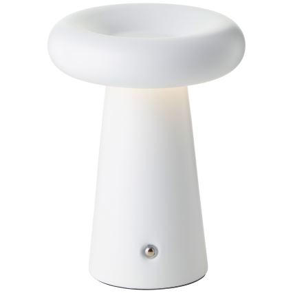 Brilliant - Lámpara de mesa de exterior táctil LED regulable MUFFIN LED/3W/5V USB IP44 blanco