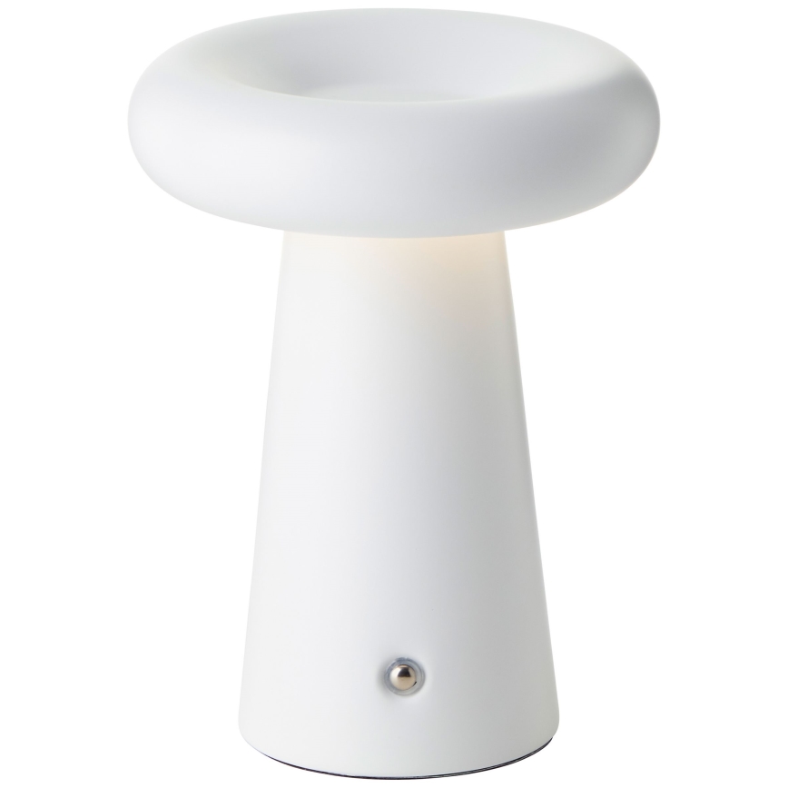 Brilliant - Lámpara de mesa de exterior táctil LED regulable MUFFIN LED/3W/5V USB IP44 blanco