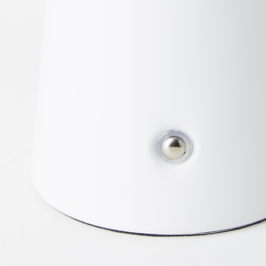 Brilliant - Lámpara de mesa de exterior táctil LED regulable MUFFIN LED/3W/5V USB IP44 blanco