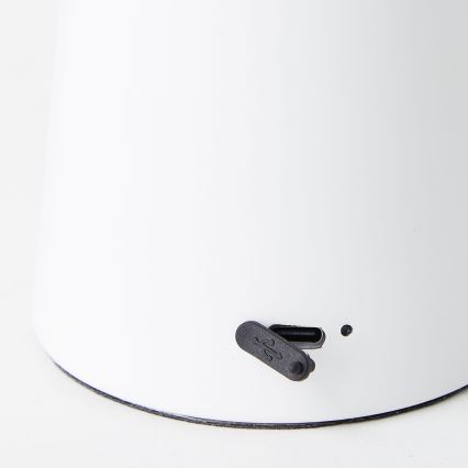 Brilliant - Lámpara de mesa de exterior táctil LED regulable MUFFIN LED/3W/5V USB IP44 blanco
